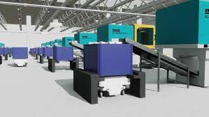 ربات حمل بار AGV در خطوط تزریق پلاستیک